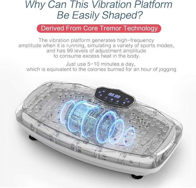 Vibration Plate Exercise Machine Whole Body Workout Vibration Fitness Platform - Image 2