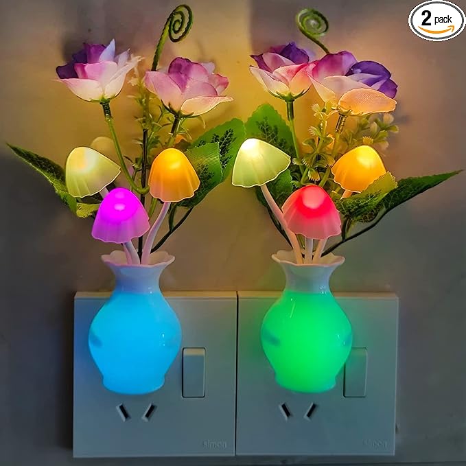 AUSAYE 2Pack Led Night Light Plug in Sensor Light, Energy Saving Lamp Dream by AUSAYE