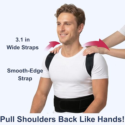 Back Posture Corrector Brace for Men & Women, Back-Anchored Shoulder Support - Image 5
