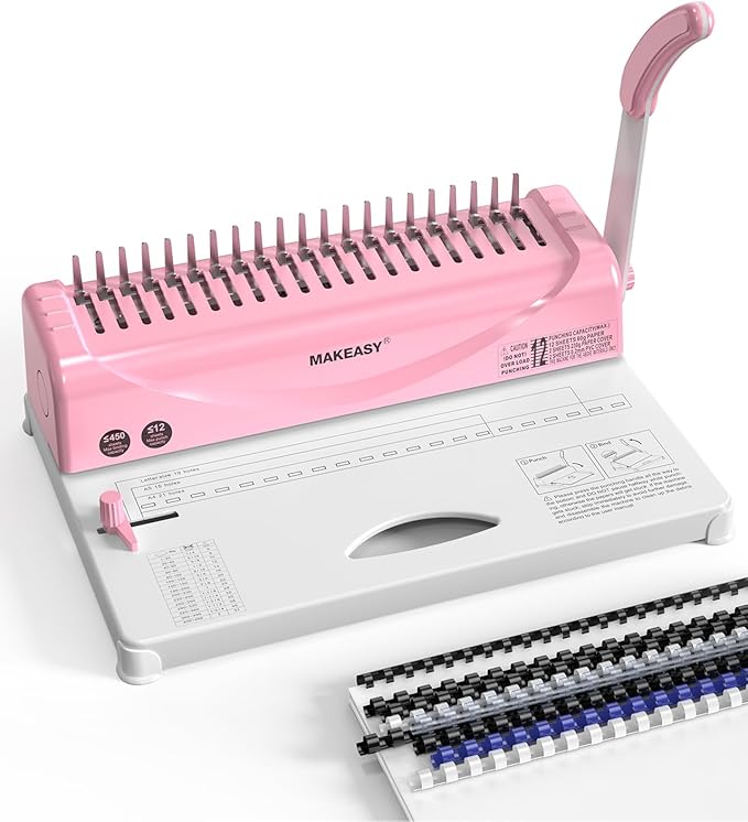 MAKEASY Binding Machine, Comb Binding Machines by MAKEASY