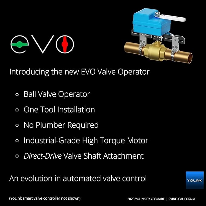 YoLink DIY Automatic Water Leak Detection & Shut-Off Starter Kit, Valve Operator - Image 6