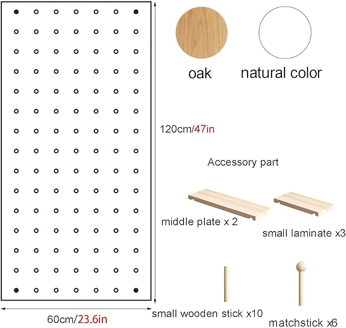Wooden Wall Organizer Kit - Image 3