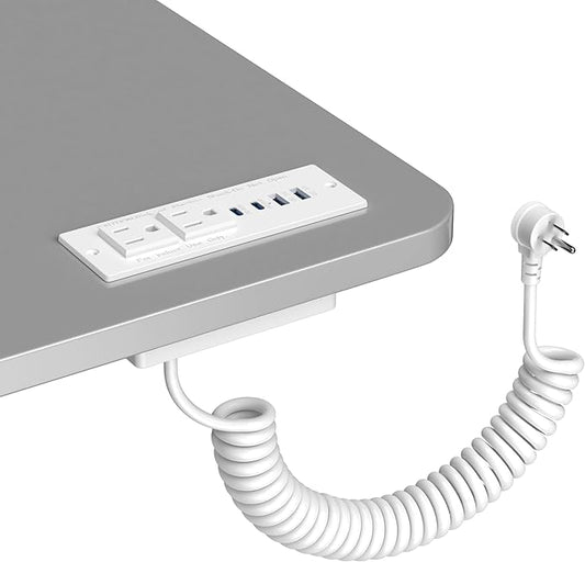 Recessed Power Strip USB C 65W Fast Charging Station, in Drawer Outlet by Jgstkcity