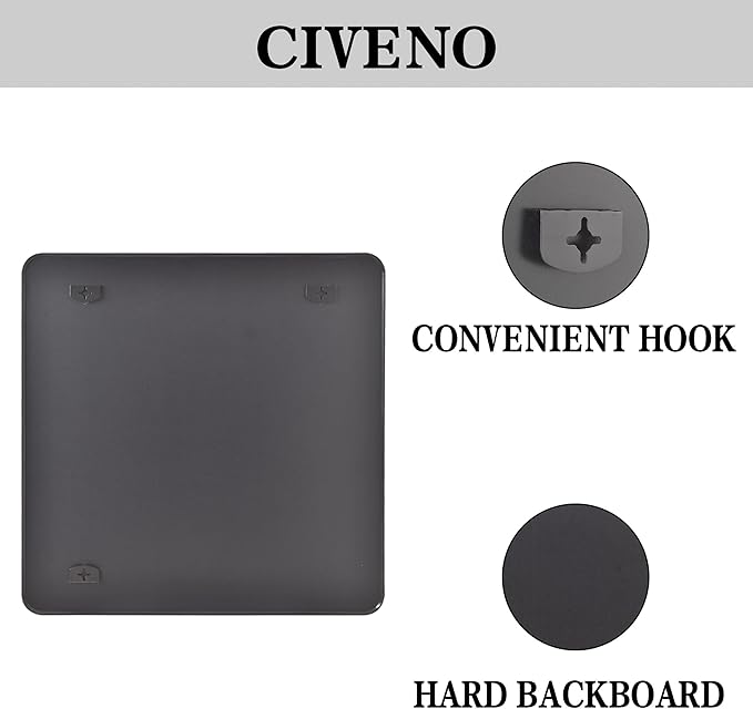 Black Bathroom Mirror, 18 x 18 inch Square Mirrors - Image 9