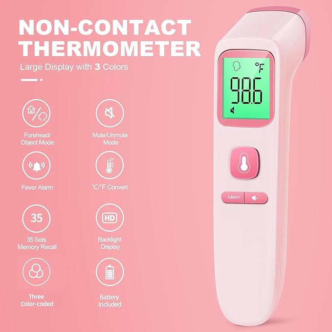 No-Touch Thermometer for Adults and Kids, Digital Accurate Baby Thermometer - Image 2