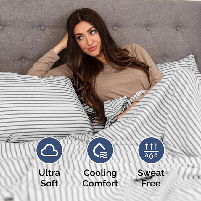 Split Head King Sheet Set – 4 Piece Flex Split Top King Sheets - Image 5