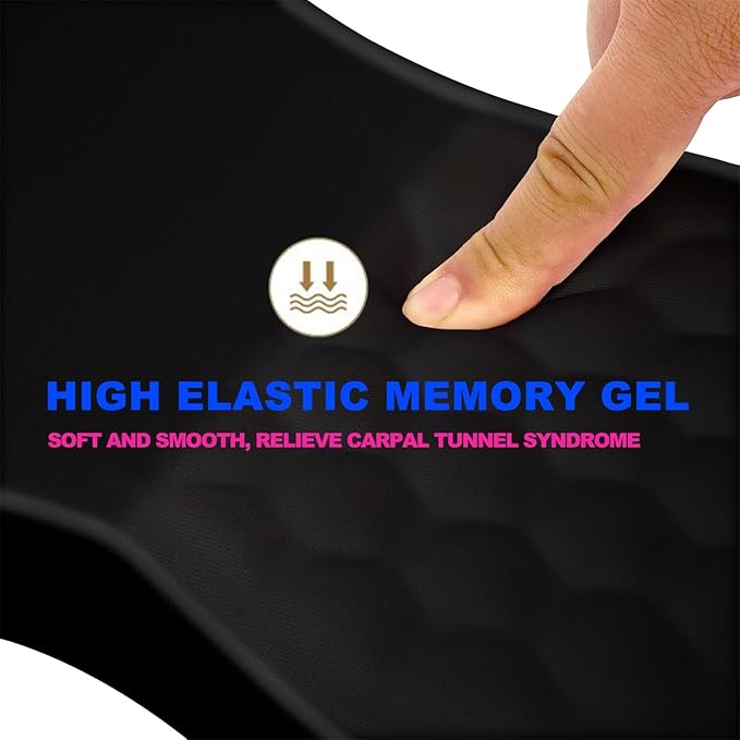 KUOSGM Mouse Pad Wrist Support, Ergonomic Mouse Pad - Image 3