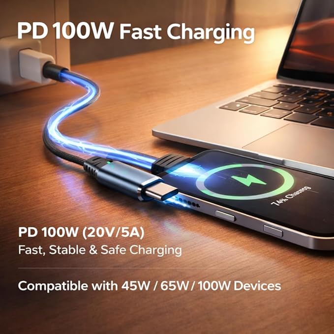 Mizi [2025 Upgraded USB-C to USB-A & USB-C PD Splitter Adapter – 2-in-1 Type-C - Image 3