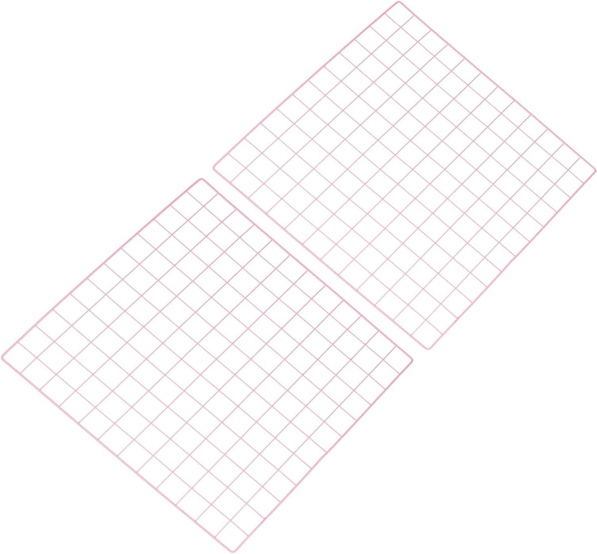 PATIKIL 24"x24" Wire Grid Panel, 2 Pack Board Photo Pictures Memo Display Grid