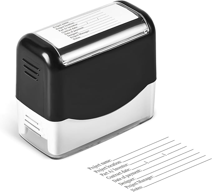 XX-Large Size Custom Self-Inking Stamp Customized Return Address Stamp - Image 3