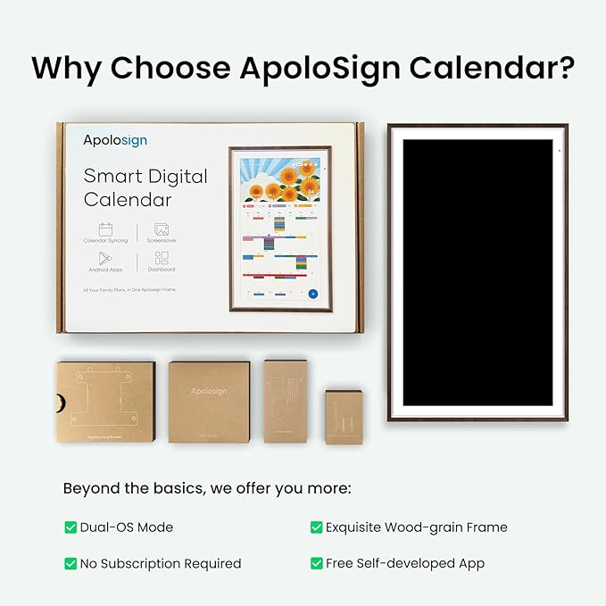 ApoloSign 27" 4K Digital Calendar: Dual Mode Calendars - Image 8