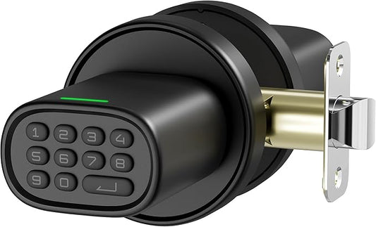 Door Lock Knob with Keypad Keyless Entry Door Knob Electric Coded Indoor Door by ThorBolt