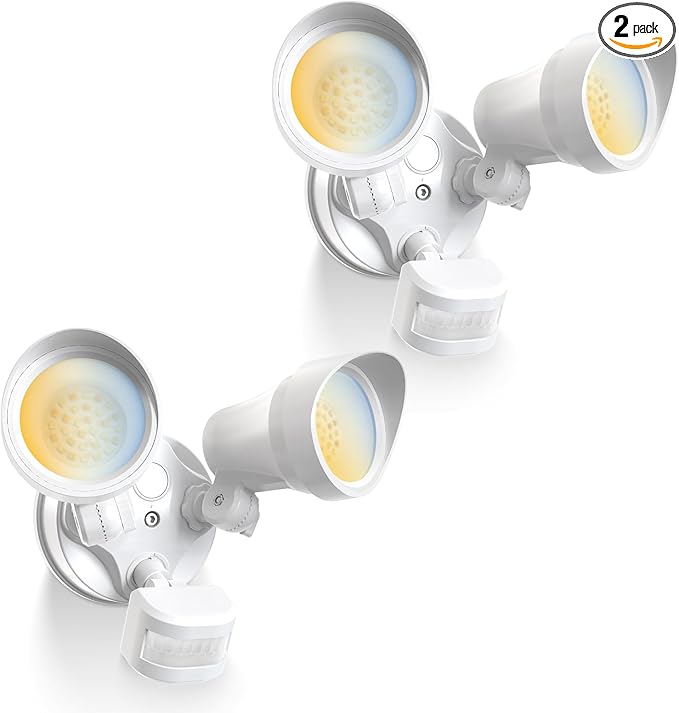 ALUSSO Motion Sensor Outdoor Lights, 30W 3500LM Flood Lights Outdoor, 3 Modes by ALUSSO