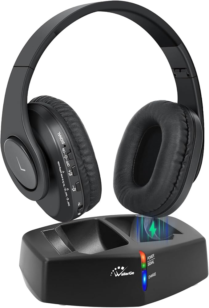 WallarGe Wireless Headphones for TV Watching, Easy Setup and Comfortable by WallarGe