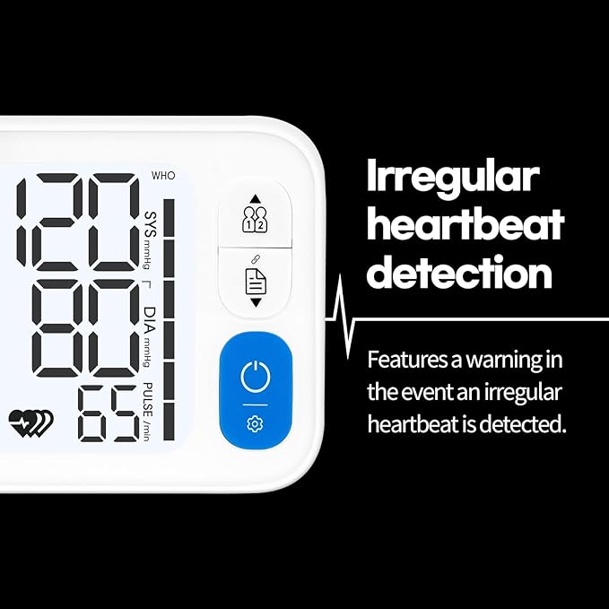 HuBDIC HubiCare Bluetooth Blood Pressure Monitor, Adjustable XL Large Cuff - Image 3
