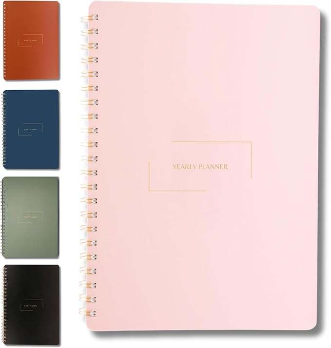 | Ultimate Yearly, Monthly Planner | 8.25" x 11.75" | To Do List Notebook by MerelyHome