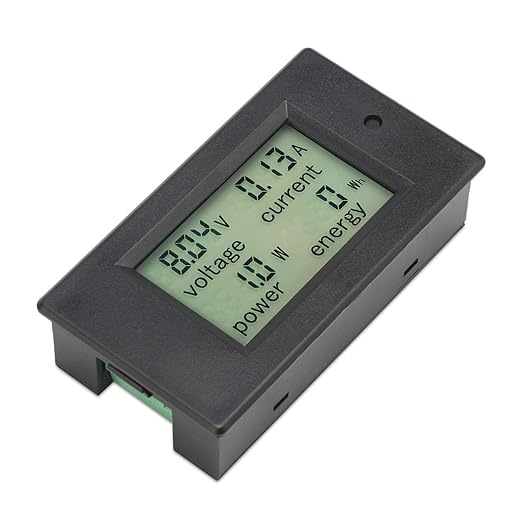 DROK Digital Multimeter DC 8-100V 20A Voltage Amperage Power Energy Meter - Image 5