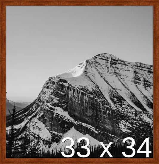 Frame It Easy 33 x 34 Russet Wood Frame by FrameItEasy