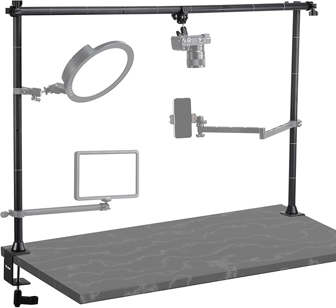 JUSMO LS15 Pro Camera Desk Mount, Aluminum Overhead Camera Mount Rig, Table by JUSMODirect