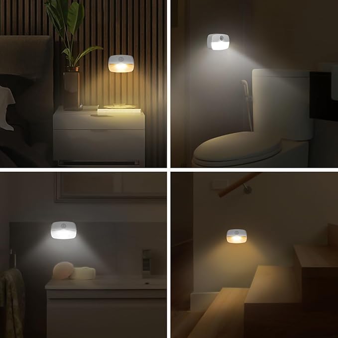 ZISUYU Motion Sensor Light Indoor Led Night Light Stick on Nightlight Battery - Image 4