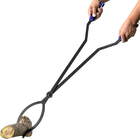 CKLT 40in Heavy Duty Fire Tongs Firewood Grabber Tool by CKLT