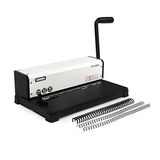 Rayson PT1202 Coil Binding Machine, 3:1 Pitch, 32 Hole Punch by RAYSON