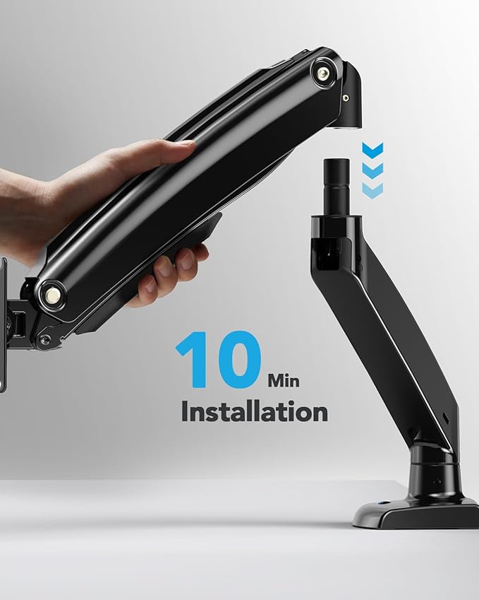 HUANUO Single Monitor Arm for 13-35 inch Screens, Ultrawide Computer Monitor - Image 6