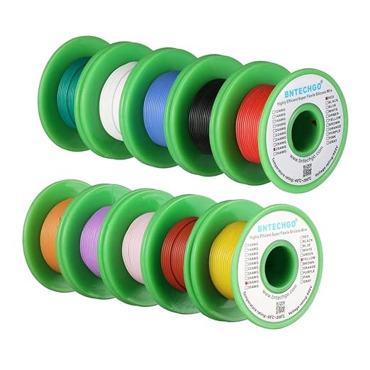 BNTECHGO 28 Gauge Silicone Wire Kit 10 Color Each 25 ft Flexible 28 AWG - Image 2