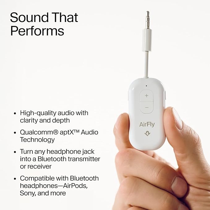 AirFly Pro 2 – Bluetooth Adapter, Pair 2 AirPods or Wireless Headphones – 3.5mm - Image 6