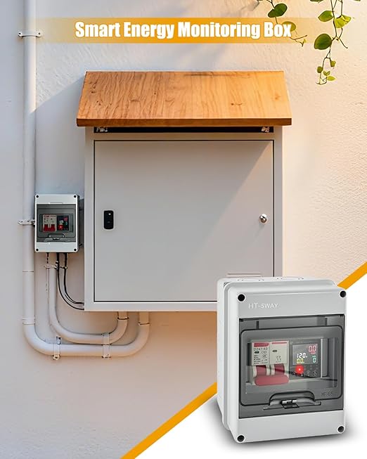 Smart Energy Monitor Box, 63A Circuit Breaker Power Consumption Monitoring - Image 2