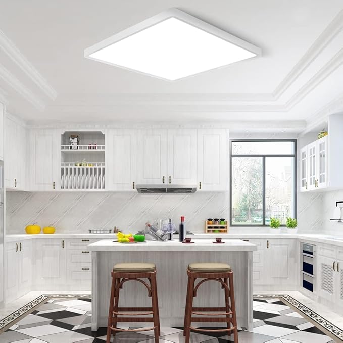 LED Flush Mount Ceiling Light Fixture, 4000K Neutral White, 12inch 24W - Image 3