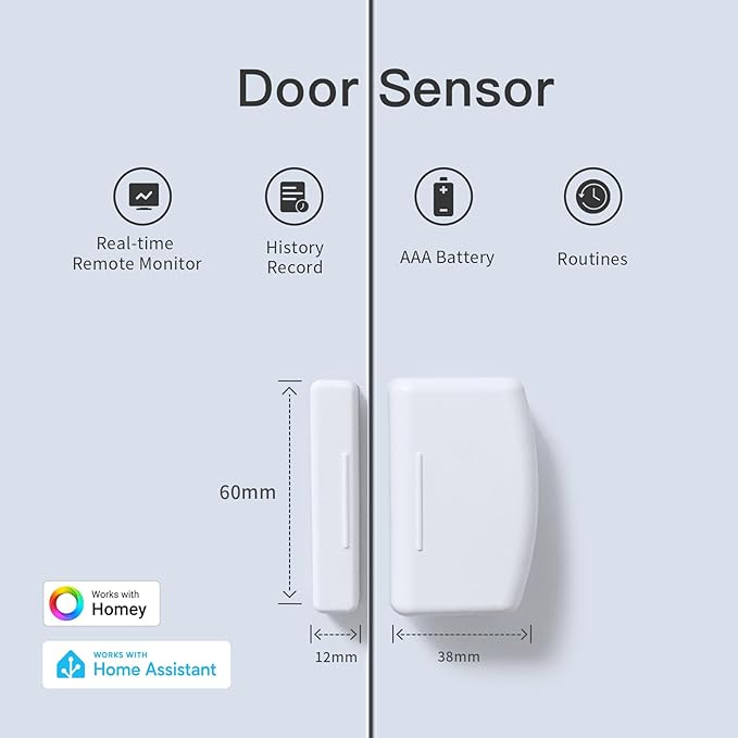 THIRDREALITY Zigbee Contact Sensor 4 Pack, Door and Window Monitor, Home - Image 2