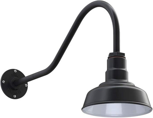 Steel Lighting Co. Hawthorne Barn Light | Outdoor Wall Mounted | 8 inch Dome | by SteelLightingCo