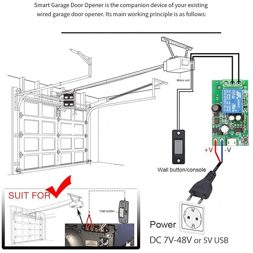 DieseRC 1 Channel WiFi Smart Switch, DC 5V 12V 24V 36V Passive Output Relay - Image 8
