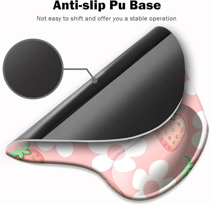 Ergonomic Mouse Pad with Wrist Support, Mouse Pad with Wrist Rest and Coaster - Image 3