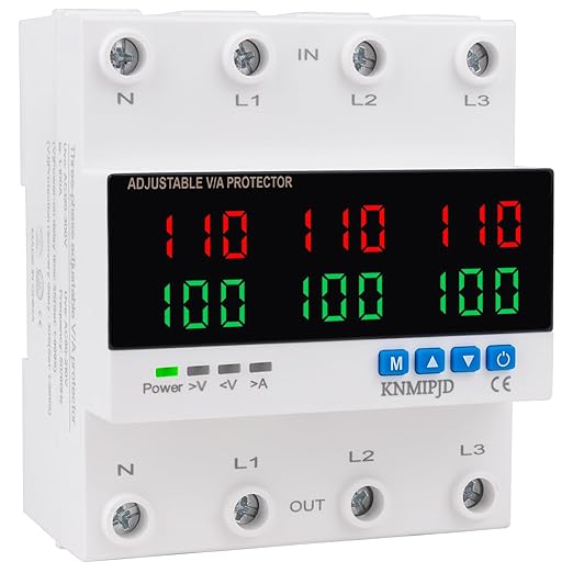 KNMIPJD Over Under Voltage Protection Device, 110V 100A Adjustable Circuit by KNMIPJD