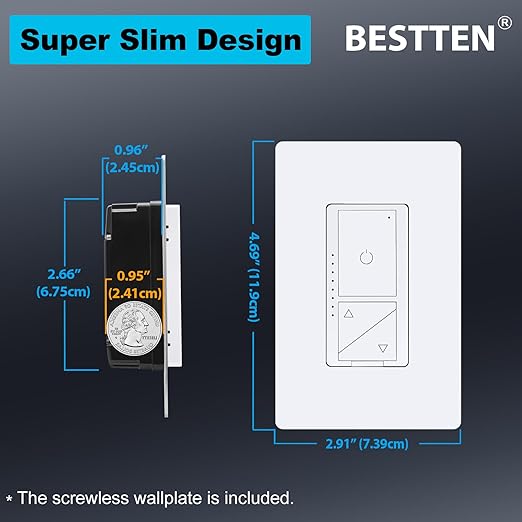 BESTTEN Super Slim Digital Led Dimmer Switch - Image 2