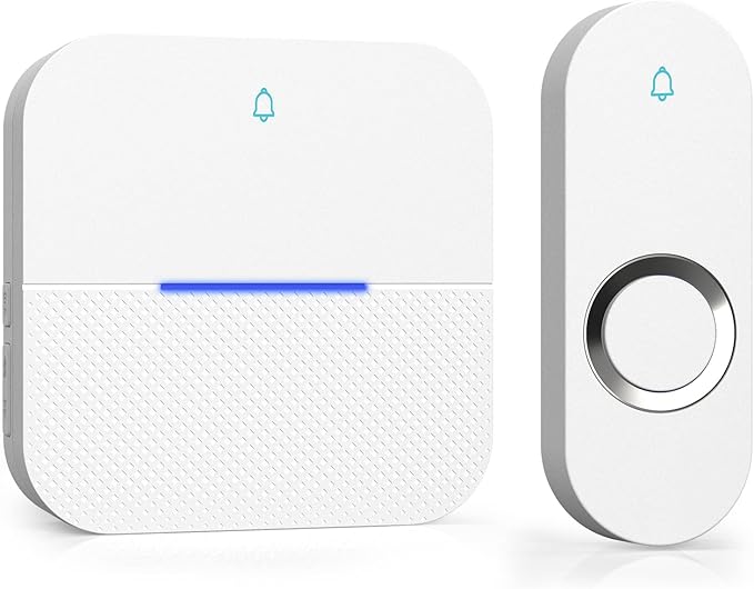 AIDA Lighted Wireless Doorbell for Home, Waterproof Battery Doorbell Wireless 1 by AIDA