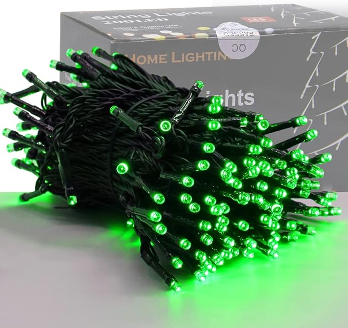 HOME LIGHTING 200 LED 66FT Christmas String Lights, St Patricks Day Fairy Lights by LJLNION