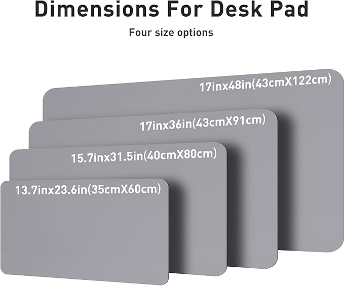 Aothia Leather Desk Pad Protector, Mouse Pad, Office Desk Mat, Non-Slip PU - Image 7