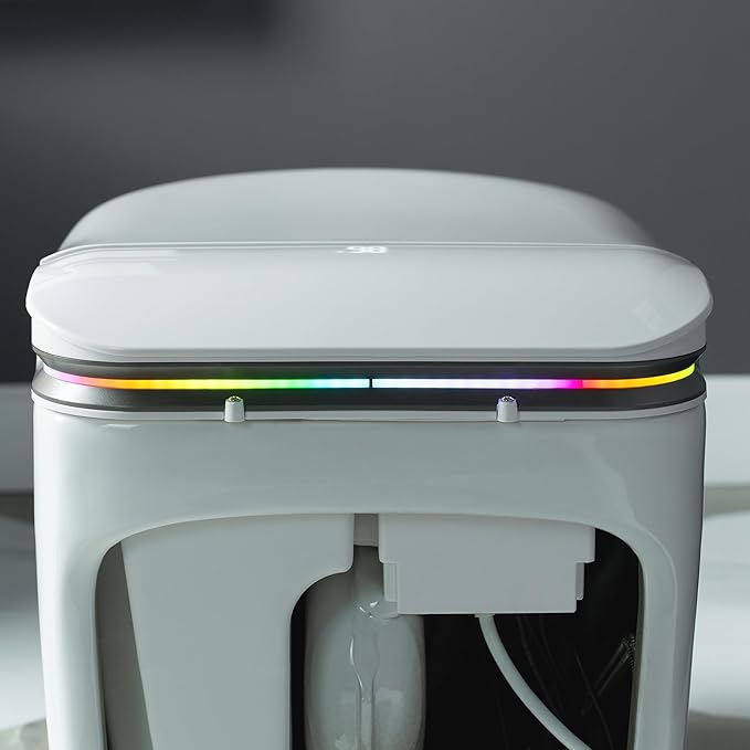 WOODBRIDGE ADA Height Smart Toilet – Auto Lid Open/Close, Foot Sensor, Zero - Image 14