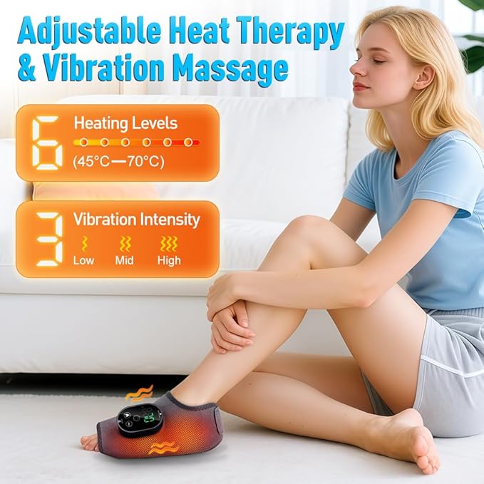 Foot and Ankle Massager for Pain Relief, Ankle Heating Pad Foot Renew Triple - Image 3
