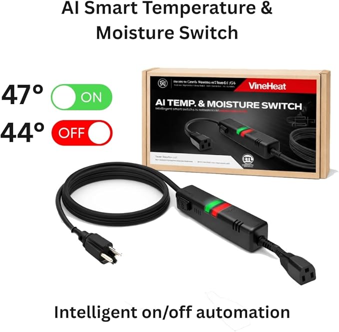 AI Smart Temperature & Moisture Switch, Roof Heat Cable Controller - Image 6