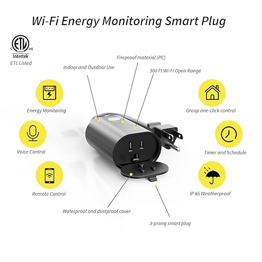 Minoston Outdoor Outlet, WiFi Smart Plug in Energy Monitoring, 2.4Ghz Wi-Fi - Image 3