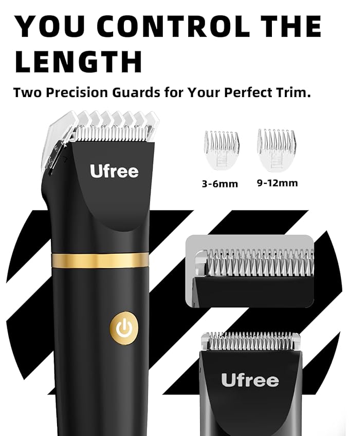Ufree Body Hair Trimmer for Women, Manscape Pubic Hair Trimmer, 3 in 1 Body - Image 7