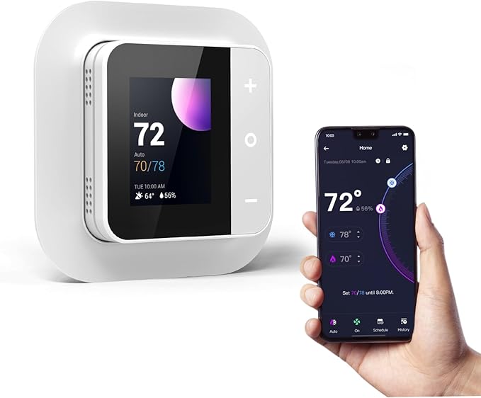 vine Smart Thermostat for House, WiFi Thermostats for Home Compatible by VINESmartHome