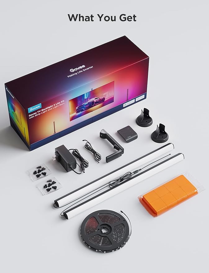 Govee TV Backlight 3 Lite Kit, 11.8ft RGBICW Wi-Fi TV LED Strip Lights - Image 9