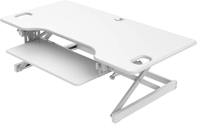 Rocelco 46" Large Height Adjustable Standing Desk Converter - Image 5