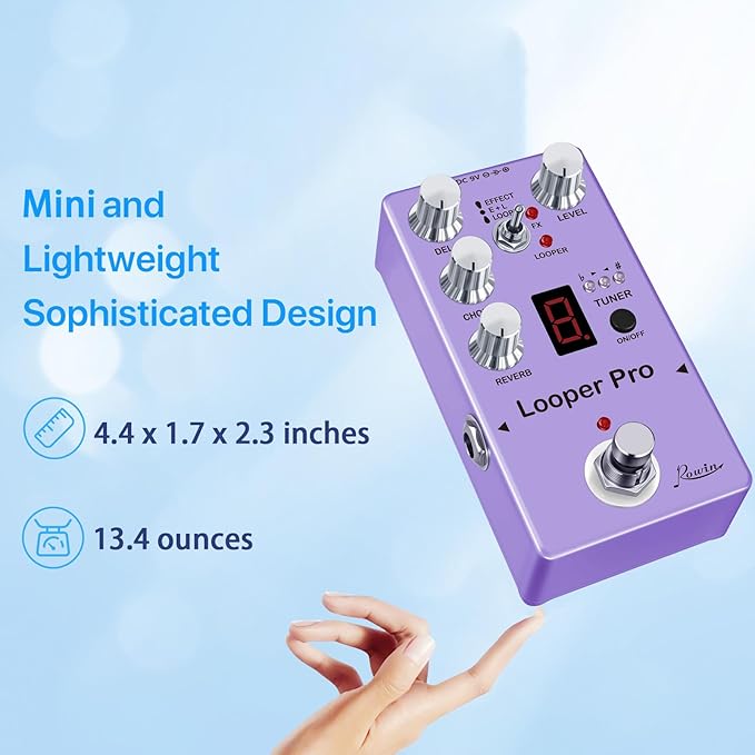 Rowin RE-05 Looper Pro Guitar Multi-Effect Pedals - Image 5