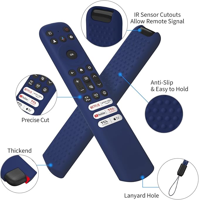 Silicone Remote Cover for TCL RC813 FMB1, Case Sleeve for TCL Remote RC813 FMB1 - Image 2